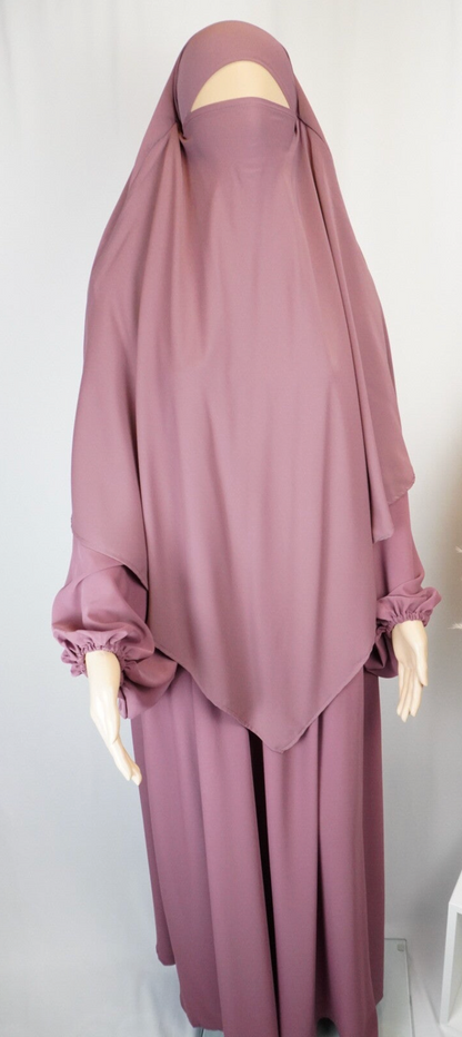 Medina Silk set REGULAR Dark Rose