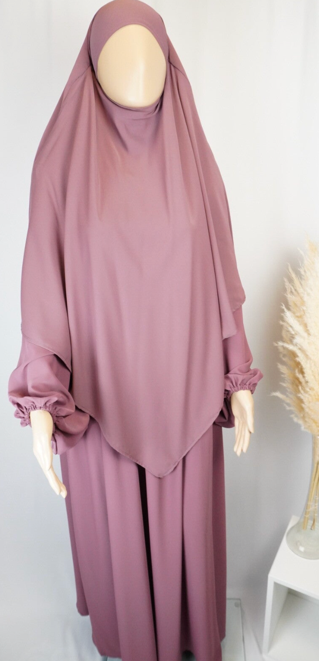 Medina Silk set REGULAR Dark Rose